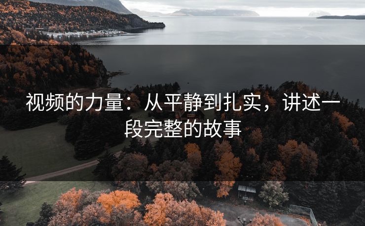 视频的力量：从平静到扎实，讲述一段完整的故事-第1张图片-p站影视站 | p站镜像热门视频